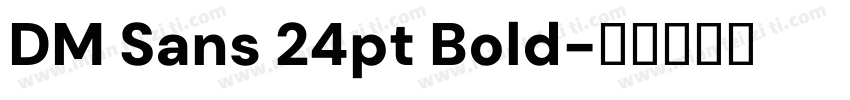 DM Sans 24pt Bold字体转换